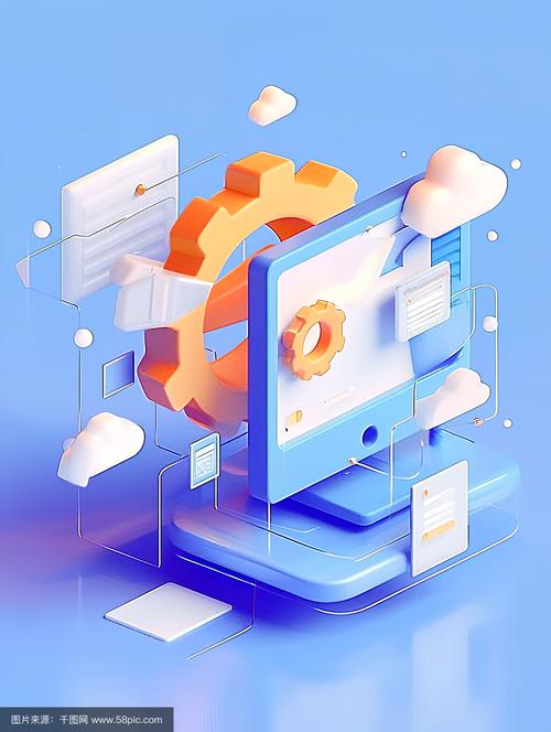 3d图标互联网服务图标